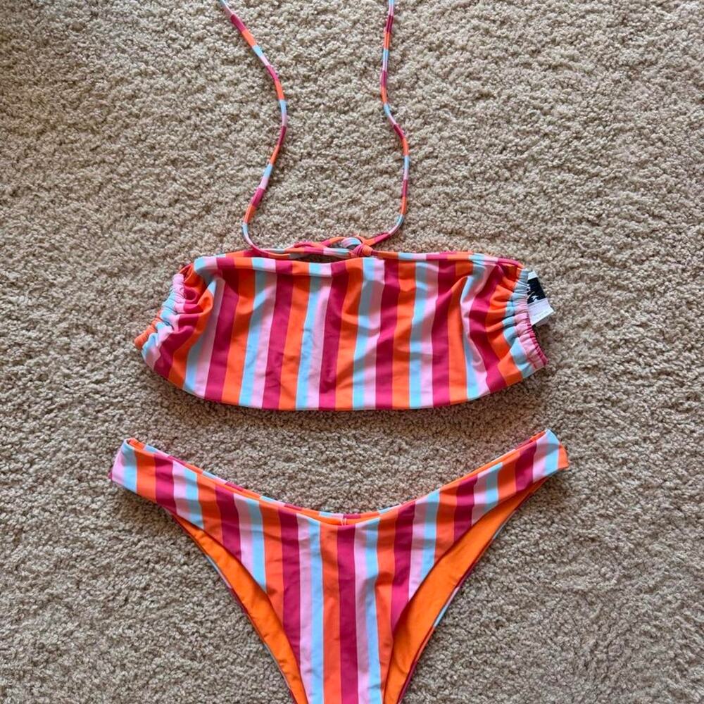 Princess polly orange pink swimsuit